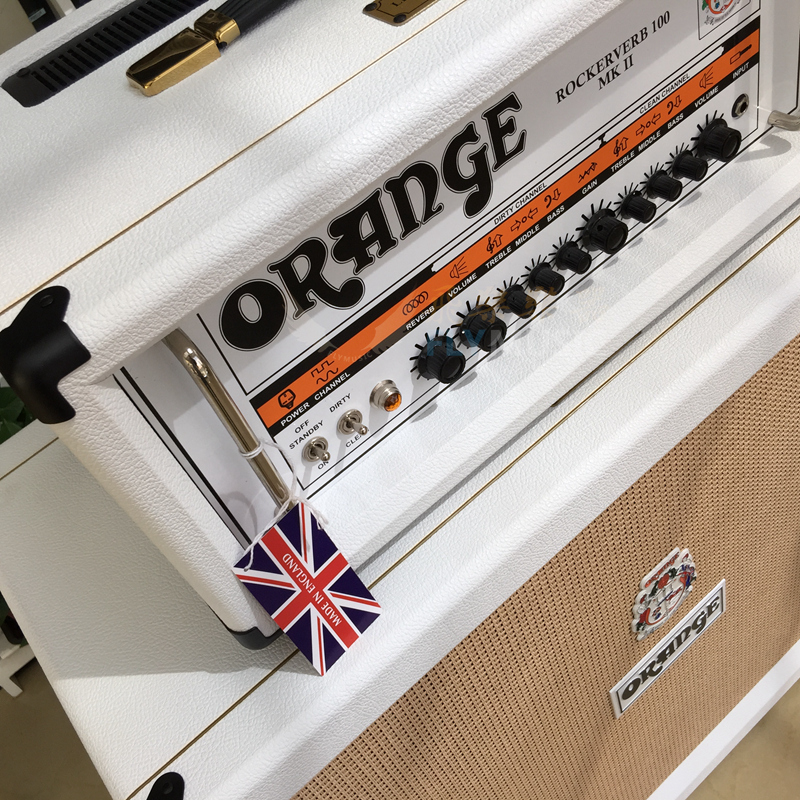 Dòng Feiqin Orange Anh RK100H MKII W đầu hộp + Loa guitar điện chia đôi PPC412W - Loa loa loa máy tính mini