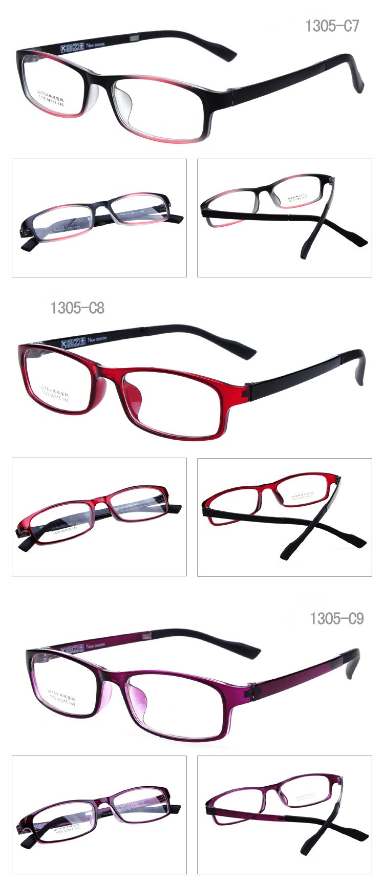 Montures de lunettes en Memoire plastique - Ref 3140055 Image 16
