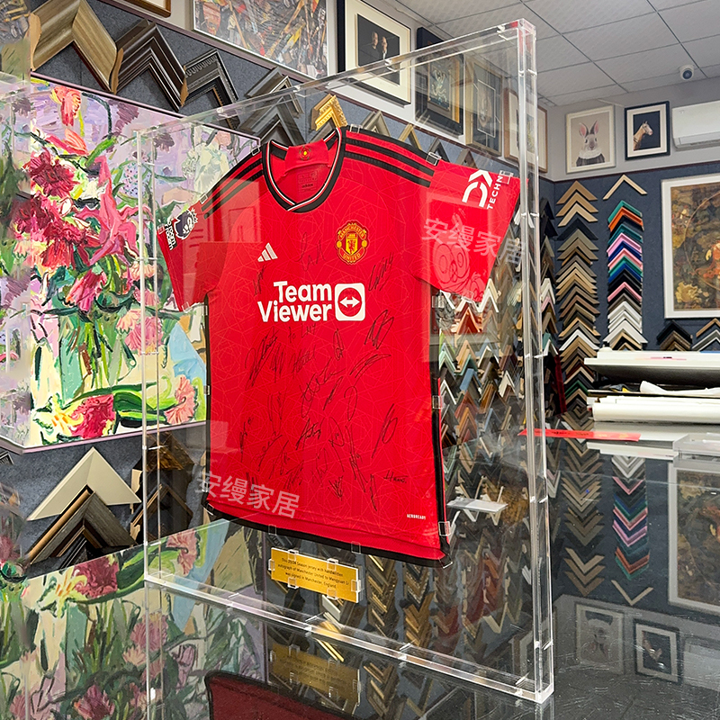 Jersey Framing, Fully Transparent Acrylic Thickened Photo Frame, Star's Same Style Jersey Commemorative Wall Hanging Picture Frame Display Frame