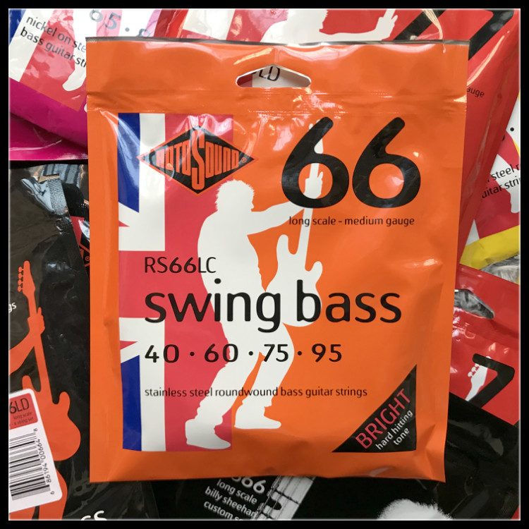 UK ROTOSOUND RS66LC 40-95 stainless steel 4 strings BASS electrobass strings
