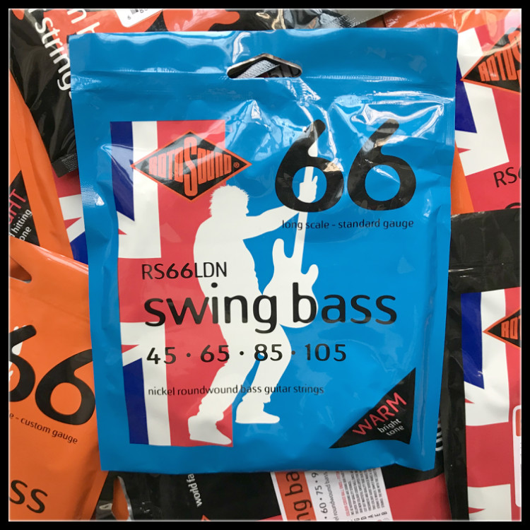 BRITISH ROTOSOUND RS66LDN 45-105 PURE NICKEL 4 STRINGS BASS ELECTRIC BASS STRINGS