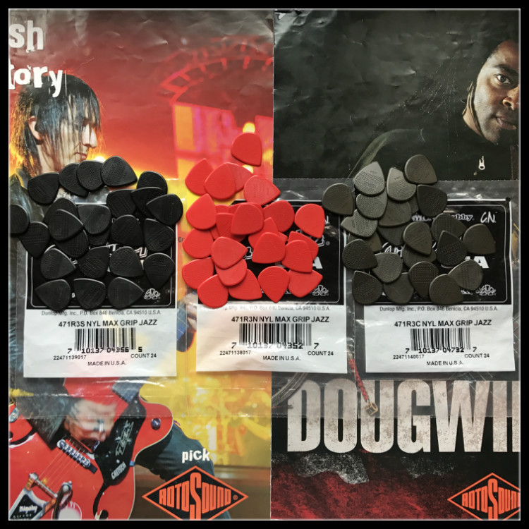 Dunlop Dundlopp JAZZ3 Series 471R3 MAX-GRIP abrasion resistant dialing sheet PICK