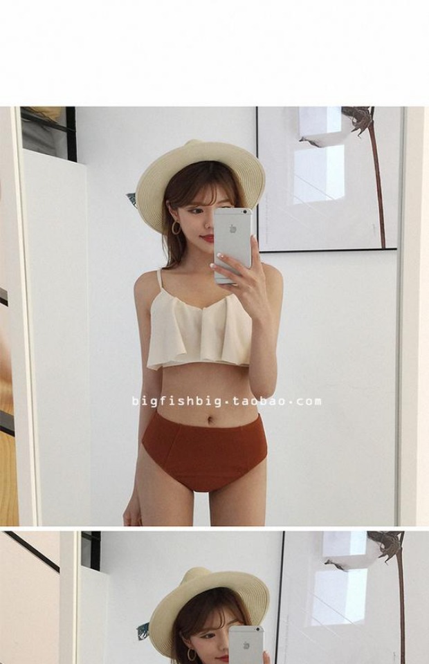 Sản xuất tại Trung Quốc ~ bikini dây đeo vai ngực nhỏ tập hợp áo tắm bikini mỏng xù - Bikinis áo tắm sexy