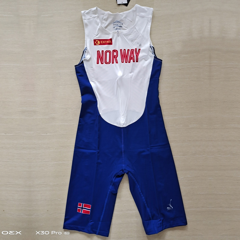 Norwegian Bahamas Diamond League One-Piece Track and Field Suit Drag Reduction Sprint Jump Jumpsuit Can be customized