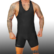 Badiace solid color one-piece wrestling suit Fitness weightlifting suit Personality wrestling suit can be customized LOGO