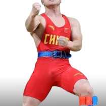 Long Qingquan with the same Chinese team weightlifting suit Siamese weightlifting competition training suit factory shop