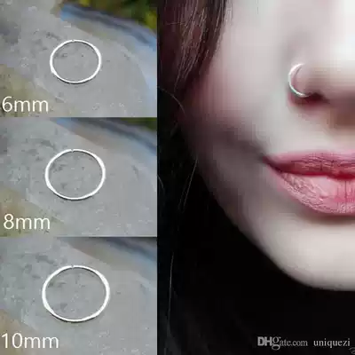 Lip ring lip nail nose ring nose nail earring stainless steel hypoallergenic lip ring universal ring puncture jewelry