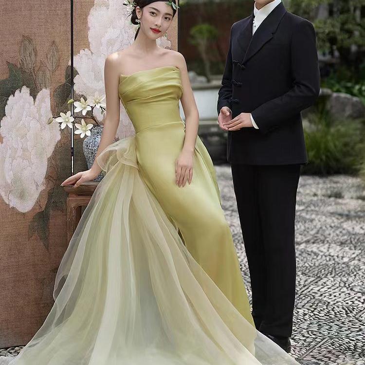 New Style Studio Retro New Chinese Garden Style Women's Fashion Themed Wedding Dress Photography Light Luxury Clothing