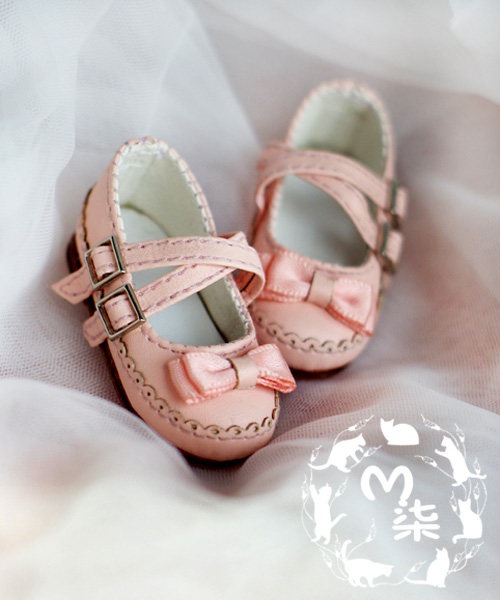 BJD Doll Shoes 6 points 60% Ocean Dress Butterfly Junction with small leather shoes 4 toner blue brown pearlescent YOSD