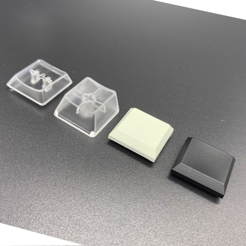 Kaihua kailh chocolate dwarf shaft mechanical keyboard special keycaps black and white transparent DIY ultra-thin keycaps 8
