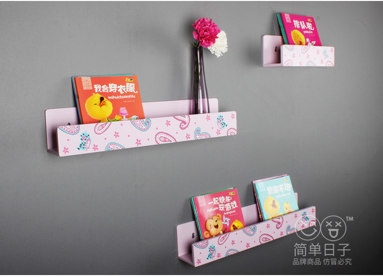 Ngày đơn giản sáng tạo kệ sách trẻ em treo tường kệ kệ trẻ em lưu trữ sách giá phòng ngủ đơn giản - Kệ kệ đựng sách