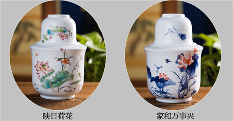 Jingdezhen gốm bốn hai ấm rượu vang bình ấm hơn hộ gia đình lẩu ấm ấm rượu vang trắng rượu vang vàng nóng - Rượu vang ly uong ruou