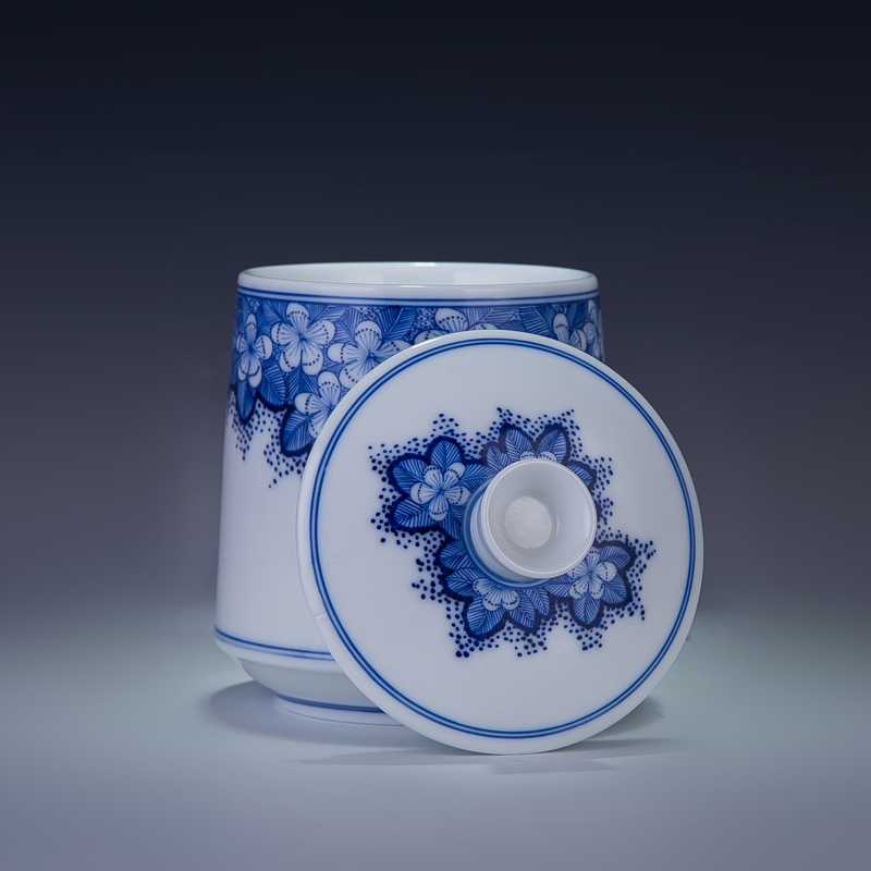 Jingdezhen ceramic cups ipads China office cup all hand - made craft porcelain gifts with JinHe cups