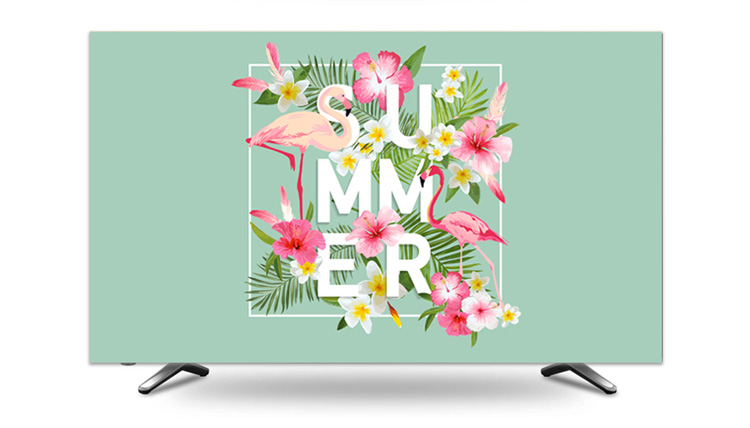 Đá cẩm thạch TV che bụi vải in gió bông vải lanh nghệ thuật bảo vệ máy tính 43 inch 55/70 inch lớn áo máy giặt