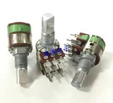 Тайвань Альфа Альфа RV12GSF Двойной потенциометр с выключателем с выключателем A10K Длина вала 15 мм.