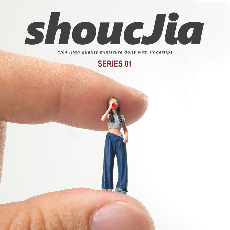 Collector's 1:64 Scale Midriff-Baring Flip-Flop Wearing Female Miniature Doll Model, Realistic Mini Figurine, Resin Figurine Ornament Collector's 1:64 Scale Midriff-Baring Flip-Flop Wearing Female Miniature Doll Model, Realistic Mini Figurine, Resin Figurine Ornament