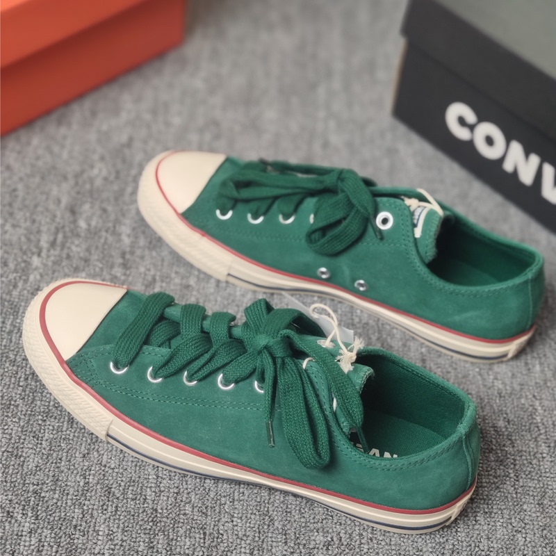 Converse Green Low-Top Canvas Shoes, Comfortable and Versatile, Non-Slip and Wear-Resistant, Men's and Women's Sports Shoes A11592C A11644 Converse Green Low-Top Canvas Shoes, Comfortable and Versatile, Non-Slip and Wear-Resistant, Men's and Women's Sports Shoes A11592C A11644