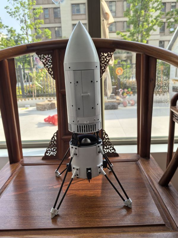 Electric Rocket, Reusable Electric Ducted Fan Rocket, Vertical Take-Off and Landing, 70 Ducted Power, Remote-Controlled