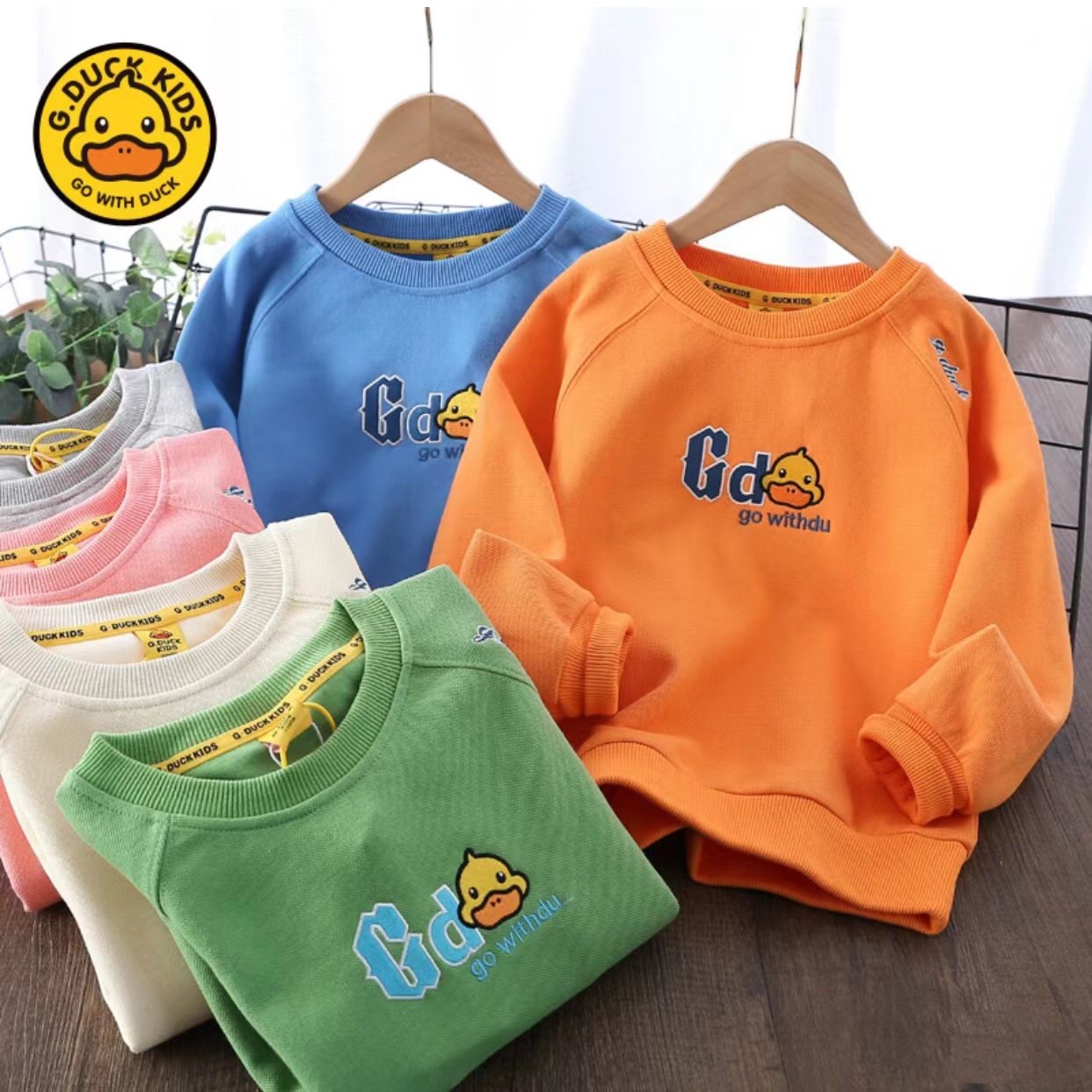 Little yellow duck autumn new children's sweater fashion trendy sweater