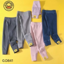 Little Yellow Duck brand warm pants school uniform artifact school uniform pants knee pads thermal pants plus velvet bottoming pants