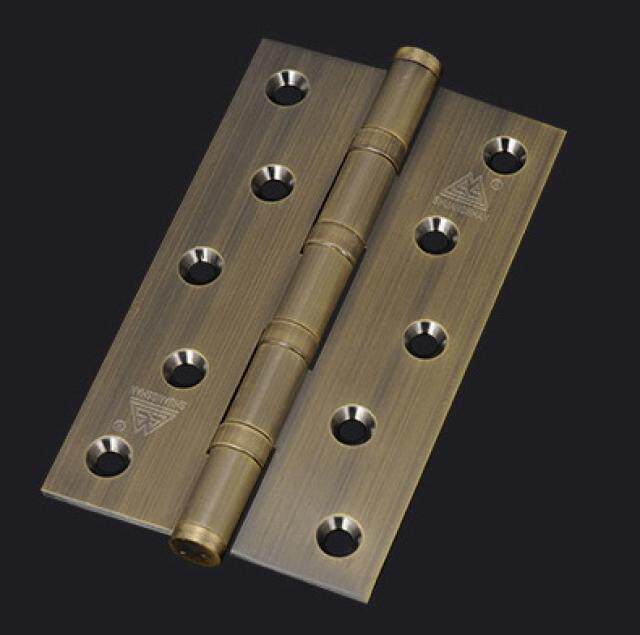 Shuangshan hardware Belvedere BELVEDERE Nordic antique full copper bearing silent folding hinge hinge 5 inches