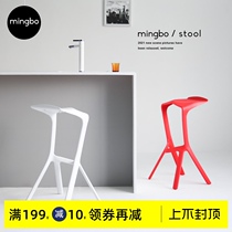 Bar chair Nordic fashion front desk chair Bar chair high chair Bar chair Fashion simple bar chair high stool Household