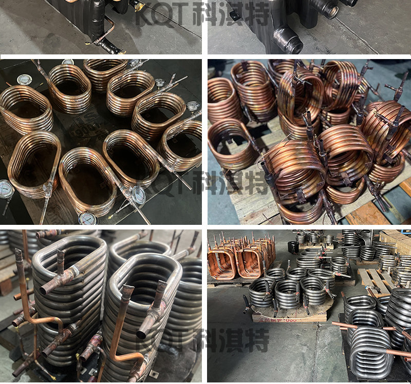 Marine seawater resistance coaxial heat exchanger made of titanium or nickel copper 3