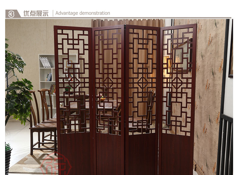 Vách ngăn thời trang phòng khách hiên mới Trung Quốc phòng ngủ retro di động gấp đôi màn hình đơn giản hiện đại - Màn hình / Cửa sổ vách cầu thang gỗ