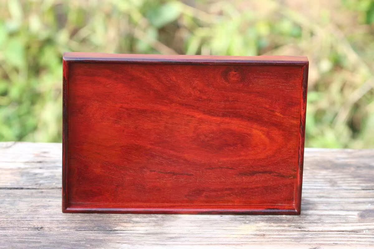 Red Wood Handicraft India Small Leaf Purple Sandalwood Full Wood Full Gold Venus Tea Tray Vendish tray Tray Containing Pan