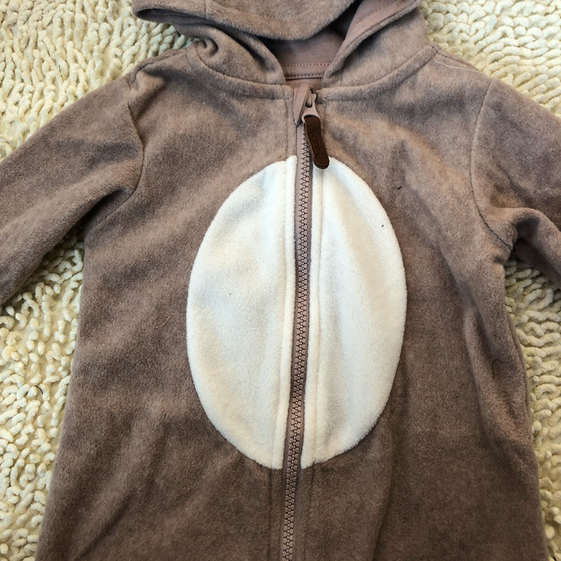 Baby squirrel rabbit shape fleece one-piece clothes spring and autumn style one-piece clothes for one-year-old boys and girls climbing clothes