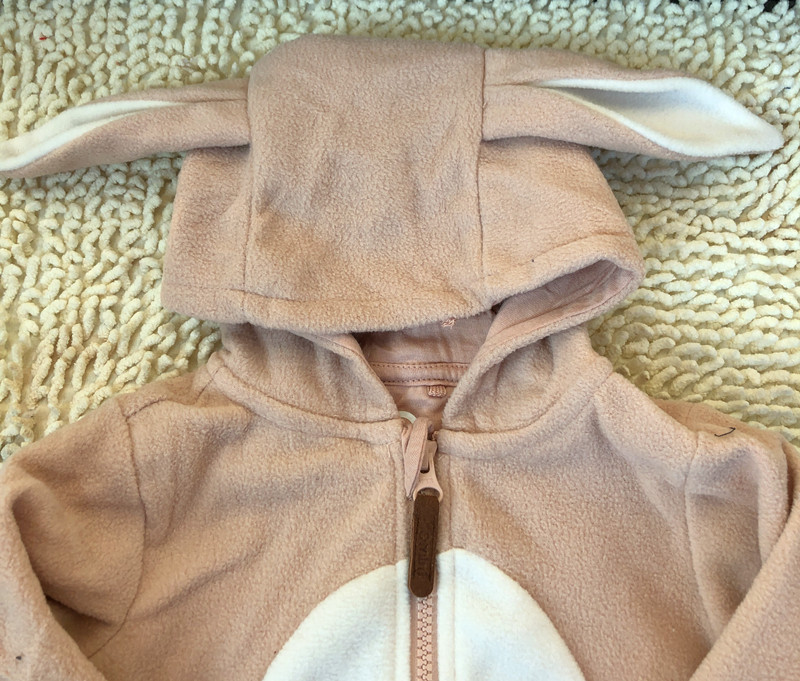 Baby squirrel rabbit shape fleece one-piece clothes spring and autumn style one-piece clothes for one-year-old boys and girls climbing clothes