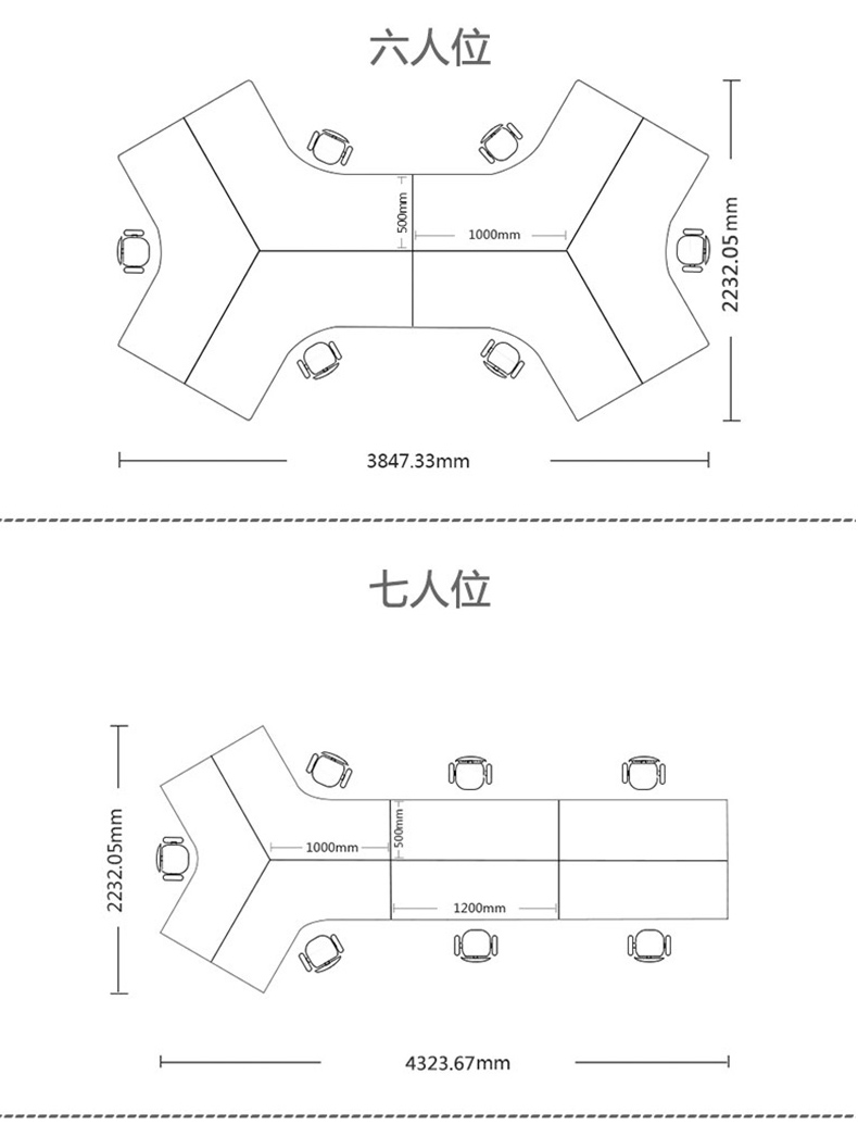 Bàn làm việc kết hợp đơn giản hiện đại nhân viên bàn ghế văn phòng 4 6 người nội thất văn phòng màn hình vị trí làm việc