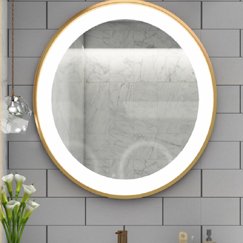 LED Mirror Cosmetic Mirror Beauty Hair Mirror Princess Makeup Mirror High Definition Dressing Room Makeup Wall-mounted with lamp luminescent mirror