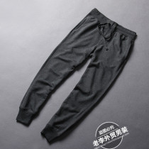 Foreign trade autumn mens large size simple casual Joker wool ring pants elastic waist slim pants casual pants