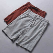 Foreign trade single passenger honeycomb fabric summer new mens wild sports leisure sports Terry shorts five-point pants