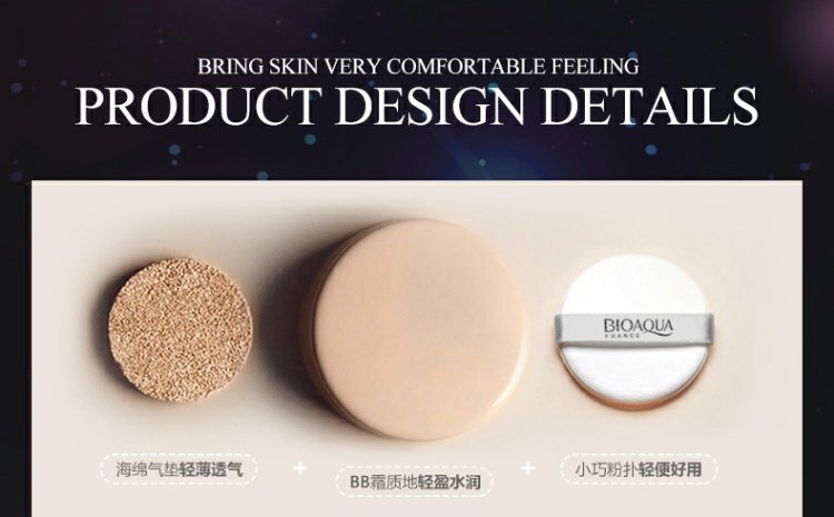 Air cushion BB cream che khuyết điểm dưỡng ẩm mạnh mẽ làm trắng da lâu trôi cc trang điểm nude không thấm nước làm sáng màu da không tẩy trang nền dạng lỏng chính hãng kem nền bb