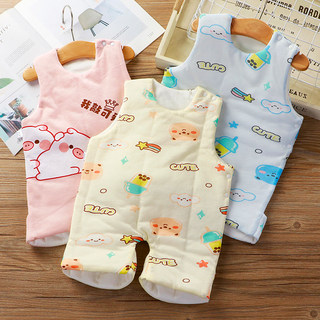 Baby bellyband with cotton to prevent cold one-piece sleeping bag pure cotton
