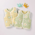 Áo vest bé gái mùa thu và mùa đông bé sơ sinh cotton sơ sinh áo vest bé gái mùa thu gạc vest nam quần áo em bé Áo ghi lê