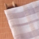Linen kết cấu lưới rìa nhuộm polyester vải Welt Art nhỏ tươi thở mùa hè vải quần áo váy - Vải vải tự làm