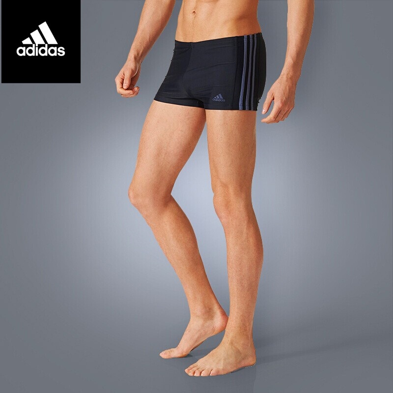 Adidas [Clearance Sale] Men's Quick-Dry Boxer Briefs Professional Sports Swimming Trunks for Adults