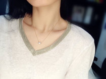 Pearl natural freshwater pearl transfer bead 18K gold Pearl Necklace first encounter original special no discount