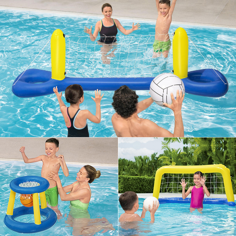 Bestway Water Polo Doors Children Pool Games Basketball Stand Volleyball Nets Parenting Swimming Drama Water Toys