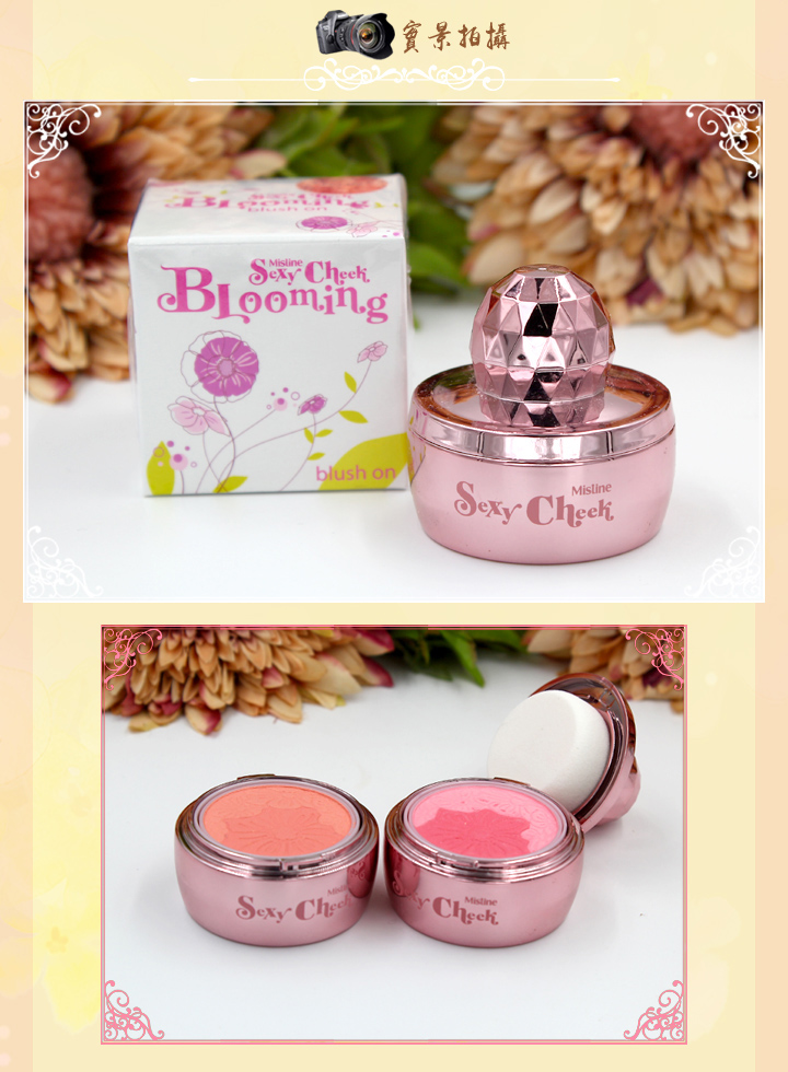 Thái xác thực Mistine con dấu má hồng Hoa màu hồng cánh hoa màu hồng cam khả năng sửa chữa không thấm nước kéo dài má hồng mac peaches