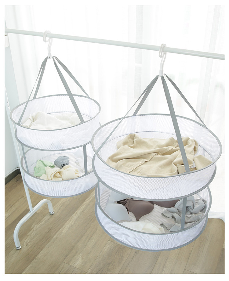 [Cửa hàng bách hóa Yuyu] Quần áo Giỏ quần áo Lưới Lưới Làm dày Chống biến dạng Gạch cardigan Mặt trời Vớ Quần áo Túi quần áo - Thiết bị sân khấu đèn led nháy vũ trường