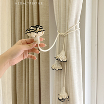 HEGALY carnation hand-tied window screen curtain tie rope medieval French retro creative B&B decorative lanyard