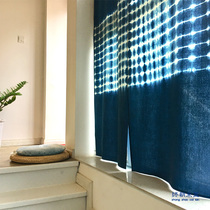 ) Original hand-dyed cotton curtain half curtain curtain 100x 200cm LZ10