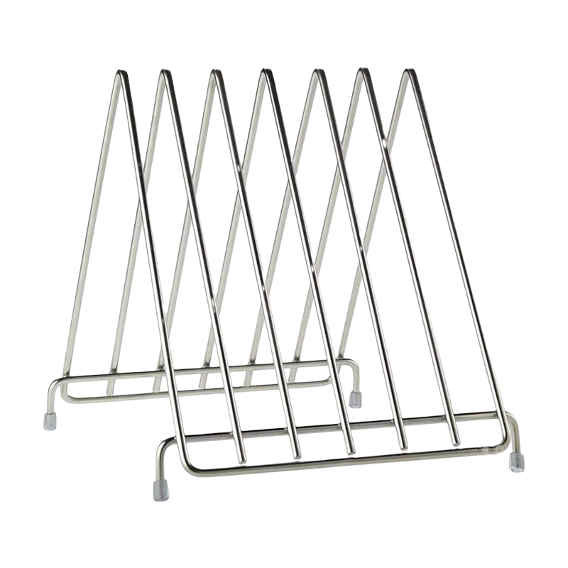 Thickened stainless steel chopping board rack kitchen shelf commercial plastic chopping board rack vegetable board rack hotel case board pier rack