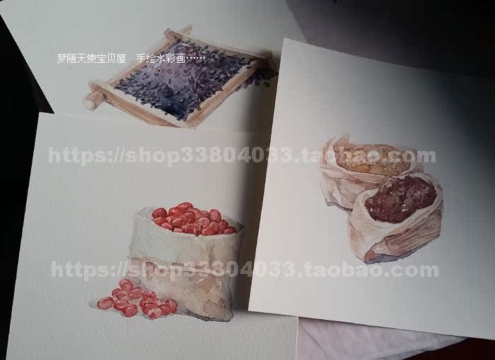 Pure Hand Painted Hand-painted Watercolor Watercolor Illustrations 