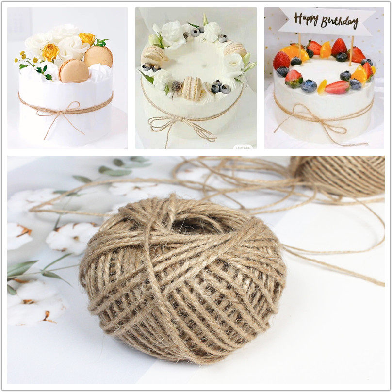 30 m Hemp Rope Baking Packaging Decorative Rope Photo Wall Special Hemp Rope DIY Cake Box Decorated Hemp Rope