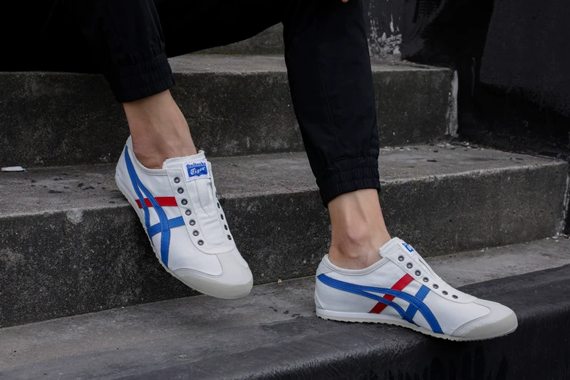 Onitsuka Tiger Ghostly Tiger Giày lười Giày vải cho nam và nữ Giày thường Giày đôi D3K0N-0143 - Plimsolls